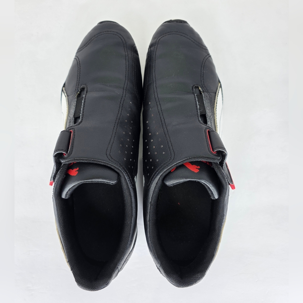 Puma Redon Move Mens Sz 10.5 Shoes Sneakers Low Top Slip On Black White Leather - Picture 12 of 16